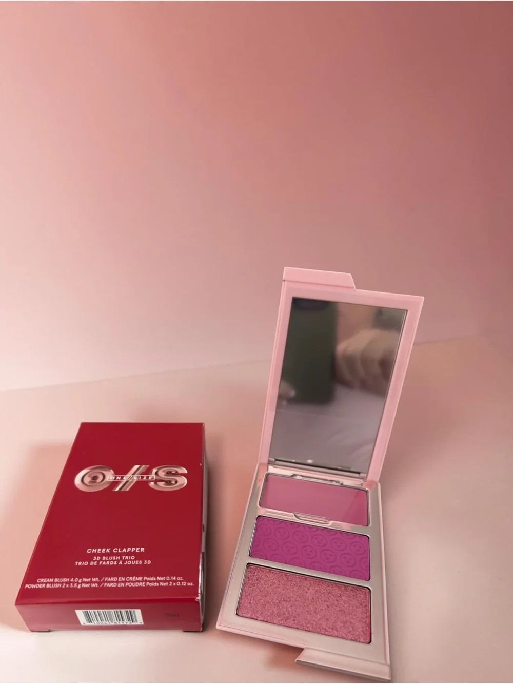 ONE/SIZE by Patrick Starrr NIB Cheek Clapper 3D Blush Trio Palette- Gworly Pop.